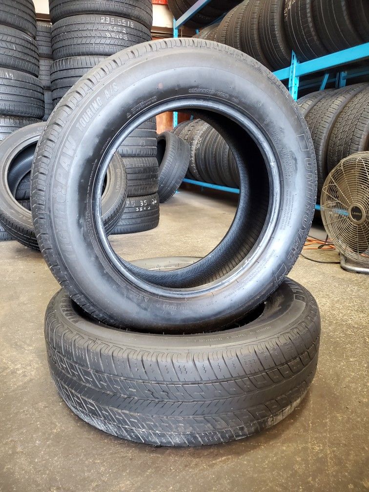 π₯ (2) 225 65 17 Uniroyal All Season Tires