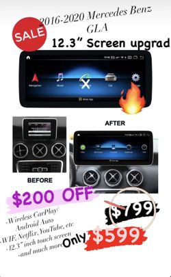 2016-2020 Mercedes Benz GLA 12.3” Android Screen Upgrade