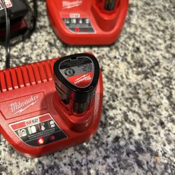 MILWAUKEE M12 chargers  50 for both