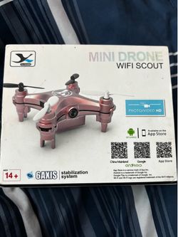 Brand new WIFI Scout Mini Drone with 6 axis stabilization system.