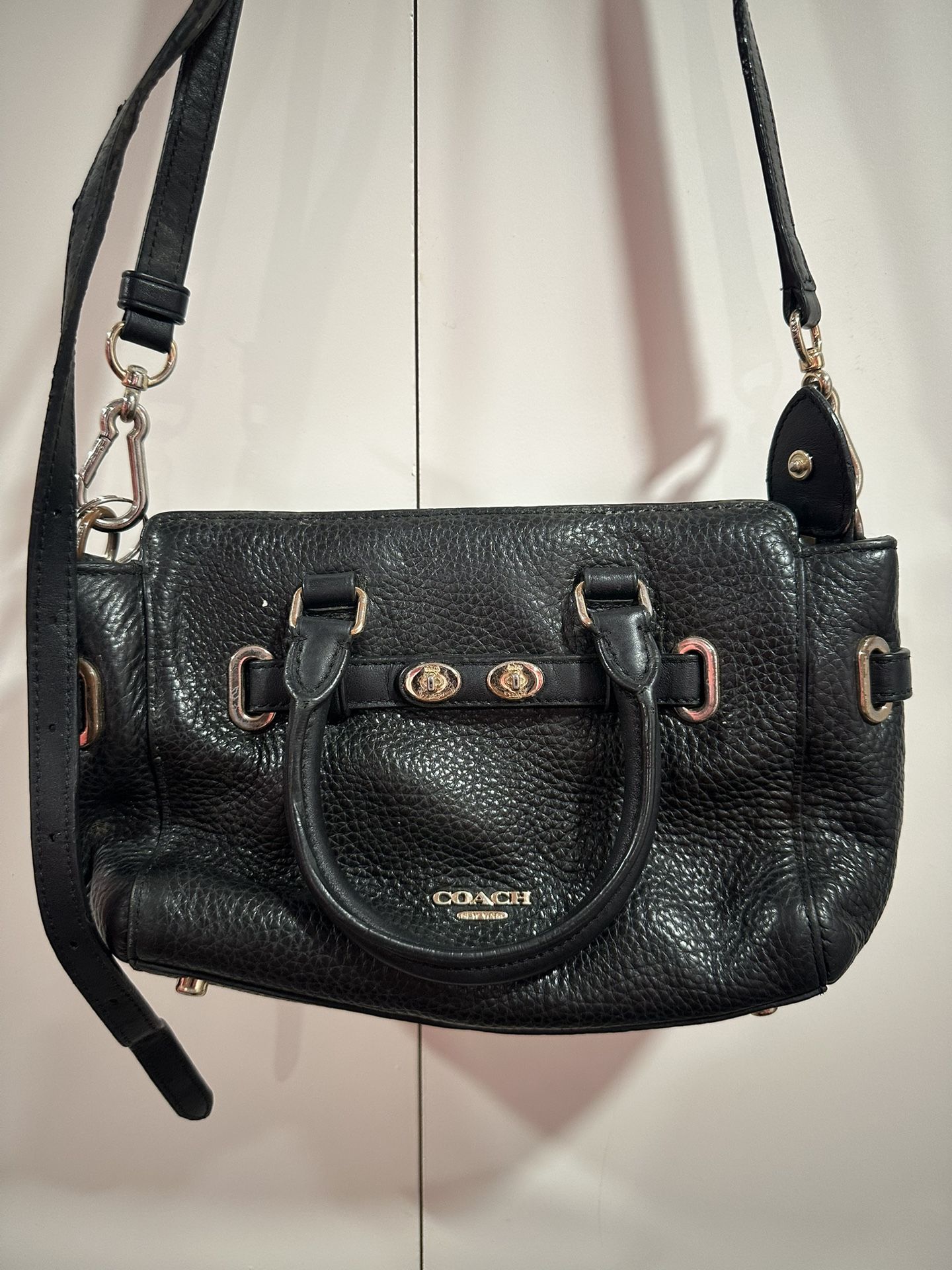 Black Coach purse Gold Small