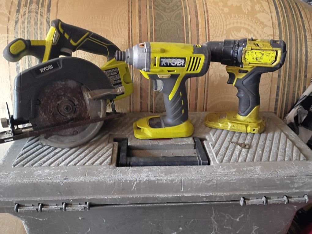 Ryobi Skill Saw, Inpack And Drill