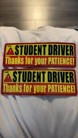 Student driver magnetic sign