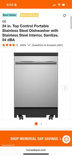 Portable dishwasher 24 in.
