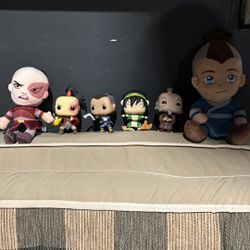 Avatar Last Air Bender Funko Pops And Stuffed 