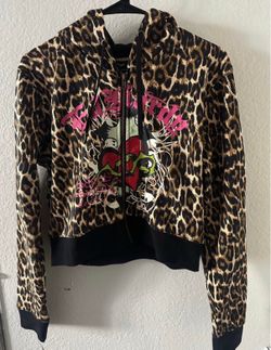 Ed Hardy Leopard Print Sweatshirt