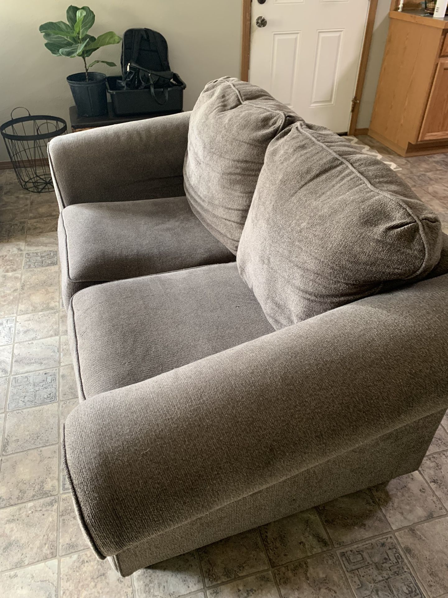 Gray Love Seat