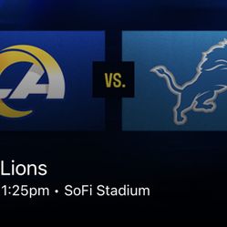 Rams Vs Lions Tickets 