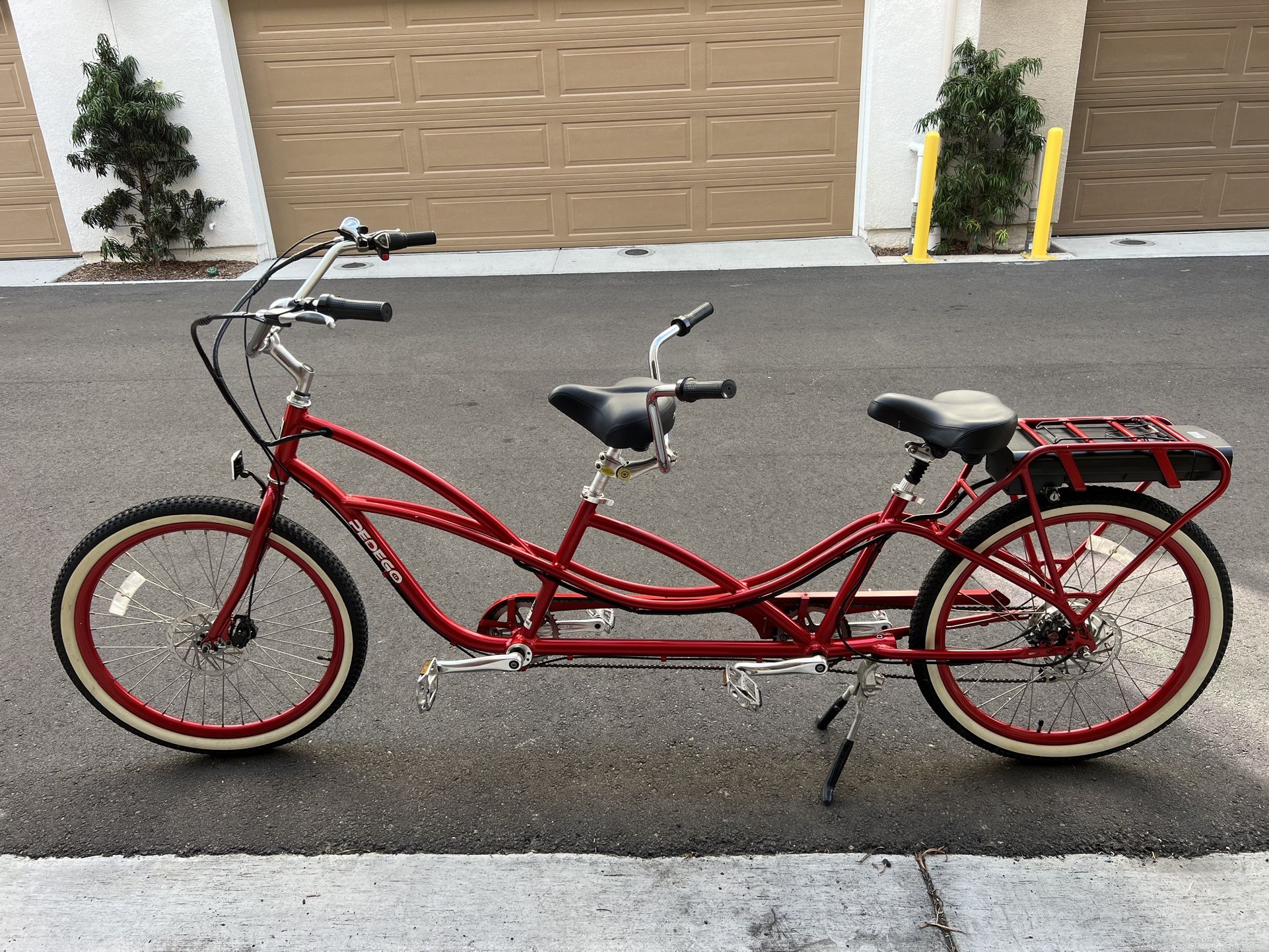 Pedego Tandem Cruiser E-bike (Red) - Fast and Fun for Two!!