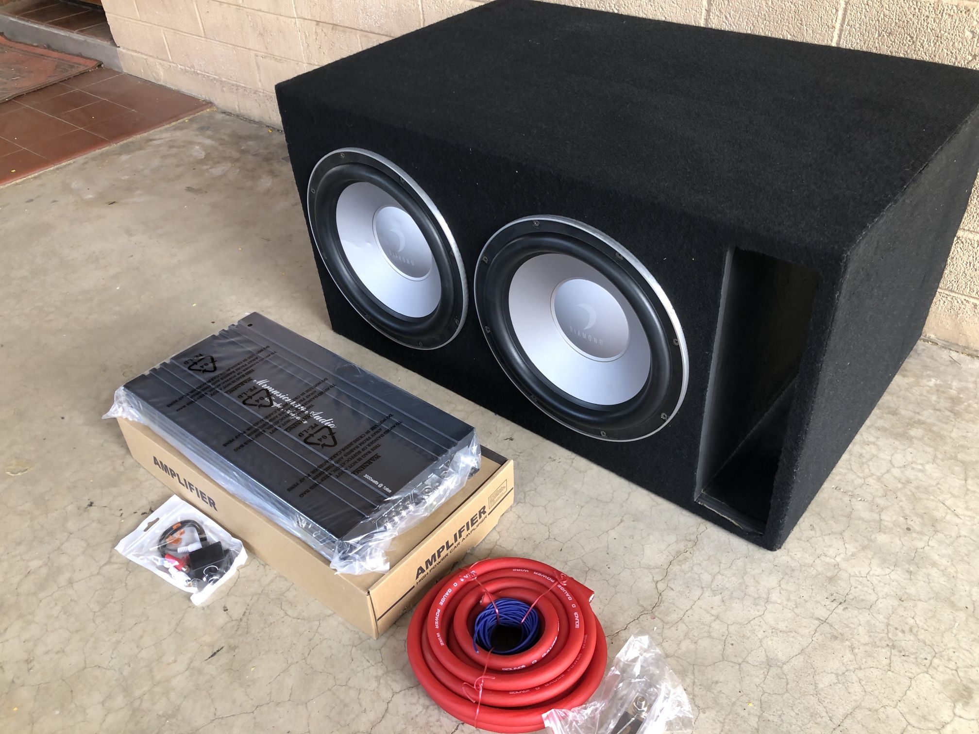 2-12 Inch Diamond Audio Bass Package 3000w - $599