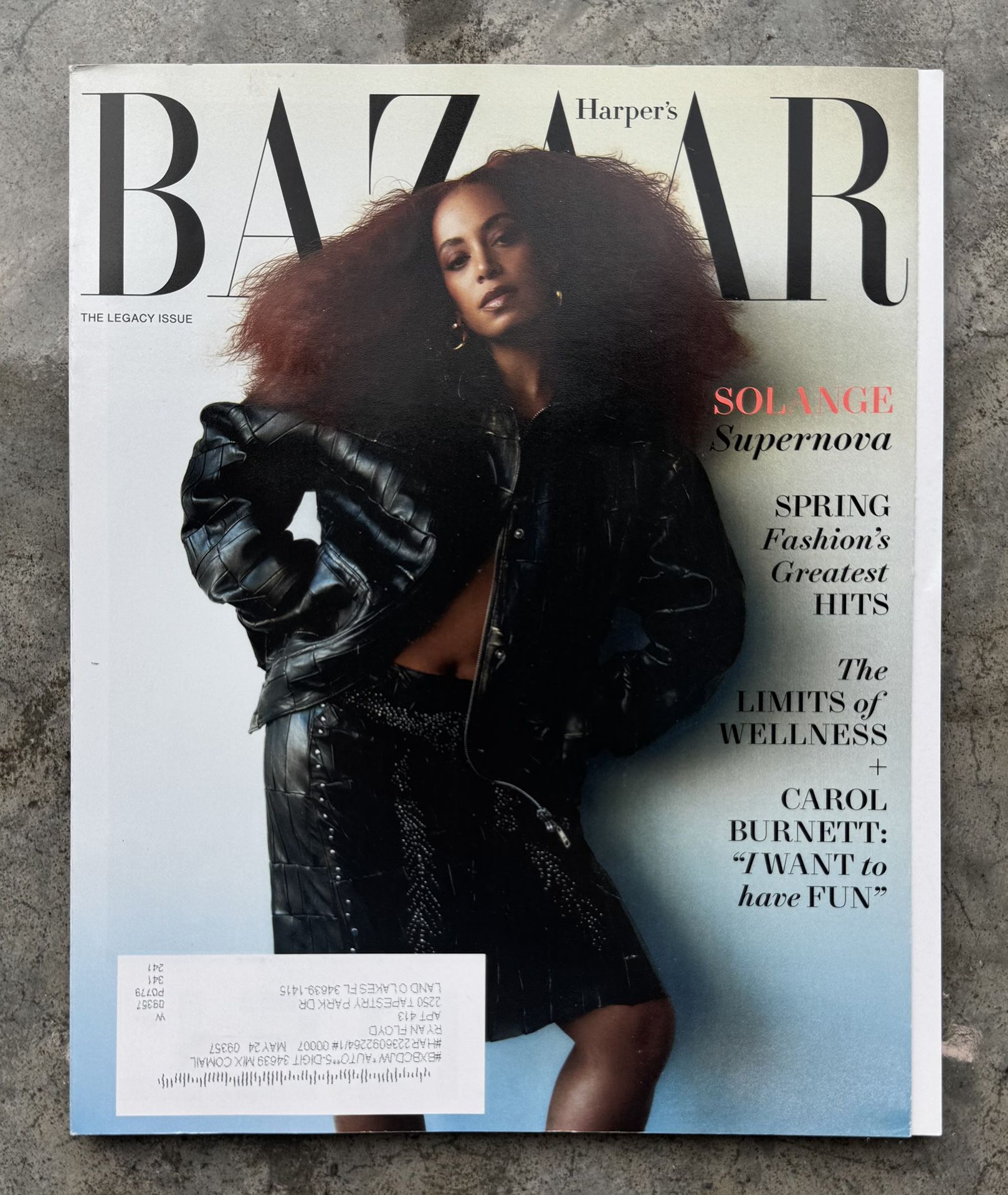 Harper's Bazaar Magazine March 2024 Solange Knowles