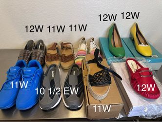 NEW NEVER WORN wide width women’s shoes
