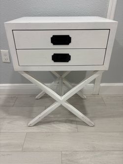 2. Whitewood side tables