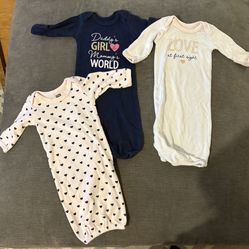 Preemie/newborn Nightgowns