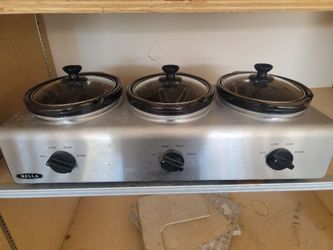 3 pot server /warmer buffet