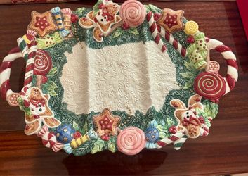 RARE Fritz & Floyd Sugar Plum Fairy Platter
