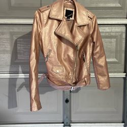 Pink Biker Looking Jacket Size Small