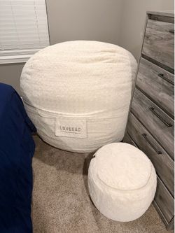 Beautiful Huge Lovesac & footrest