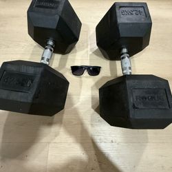 Rogue 42.5KG Dumbbells (93 lbs each) – Heavy Duty Rubber Hex Pair