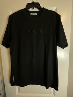 Prada Embroidered Logo T-Shirt