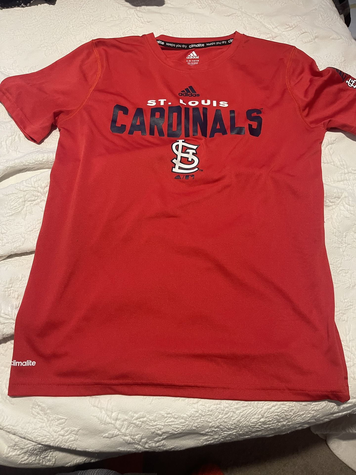 NWOT Adidas size youth L 14/16 St Louis Cardinals Tee
