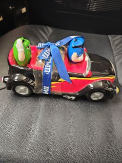 M&M's Ceramic Race Car Candy Dispenser