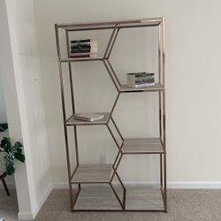 Gold Tall Bookshelves 