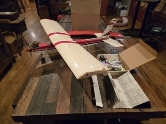 RC Airplane Model with gas engine for parts and collectors