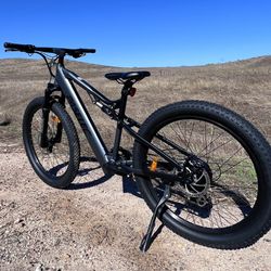 High Power Electric Mountain Ebike, 17.5ah Battery, Bafang Motor(Full Suspension) Integrated Screen w/USB, Paselec Climber 