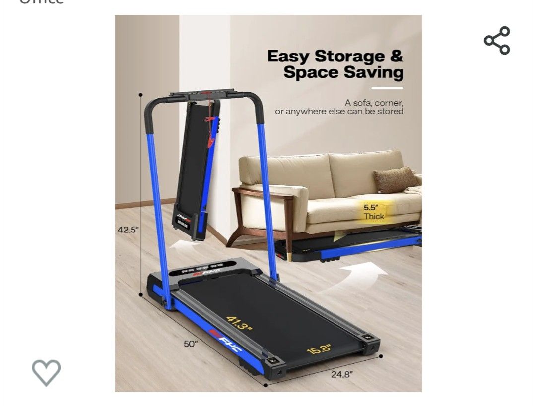 Under desk treadmill