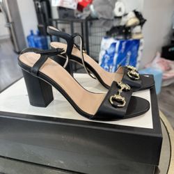 Gucci Leather Sole Nero Shoes Size 35 