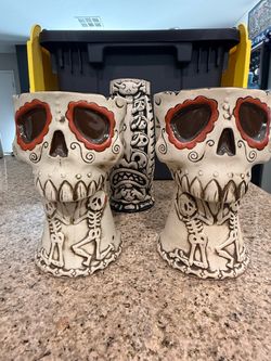 Tiki Skull Mug Amore Eterno by David Lozeau