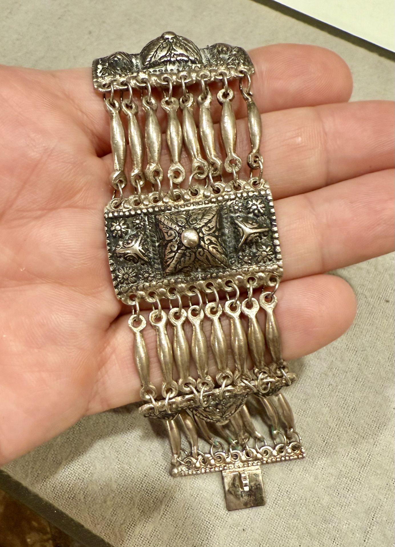 1940s 7.5” ANTIQUE NAVAJO 900 STERLING SILVER BRACELET 82 GRAMS TESTED,All Products : American Fashion Style Bags On Sale