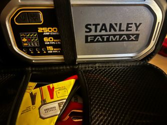 Stanley  fat max 2500  battery jumper