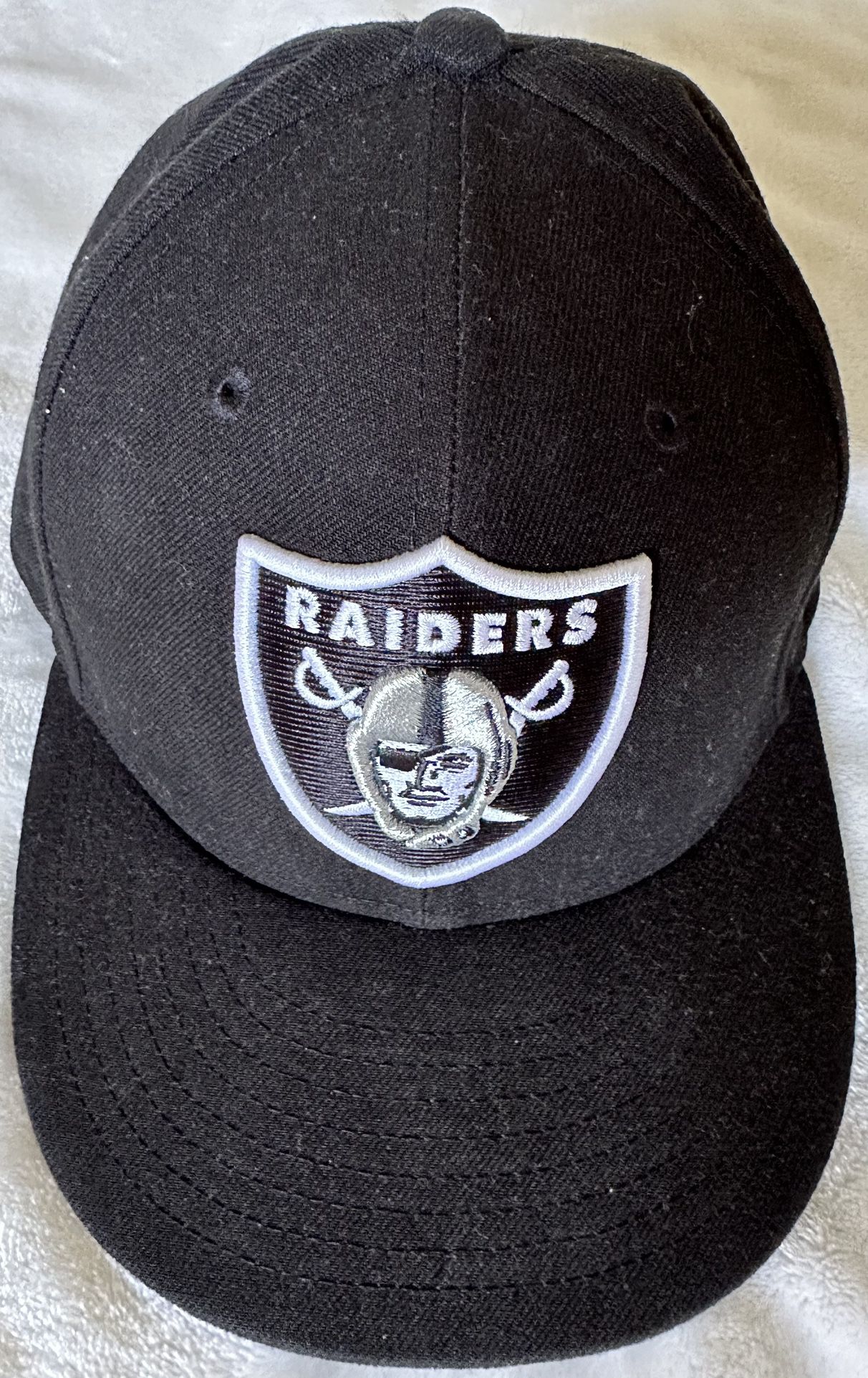 Raiders Fitted Hat 7 1/8 Black