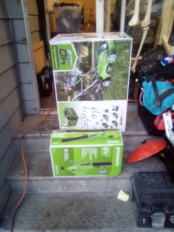 Greenworks 40v Lithium G- Max System& 24v Blower