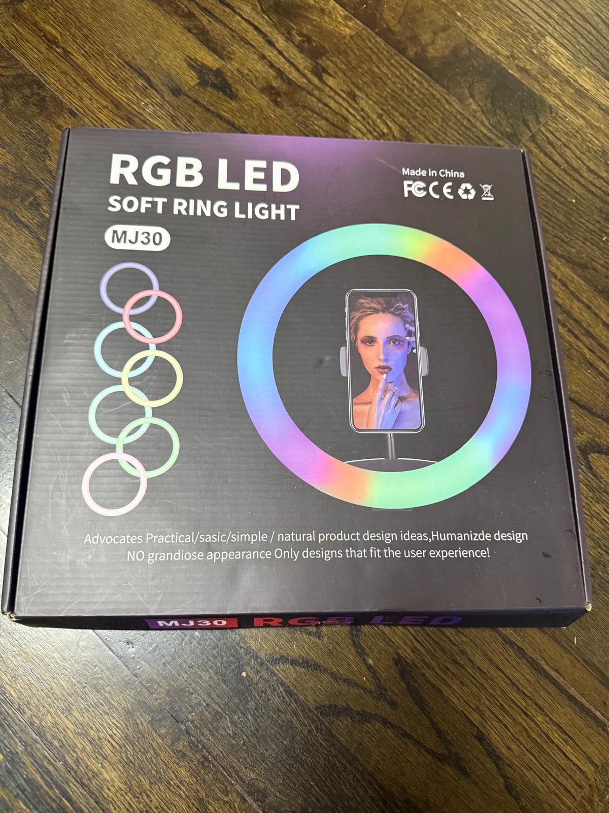 100% New RGB LED Soft Ring Light MJ30