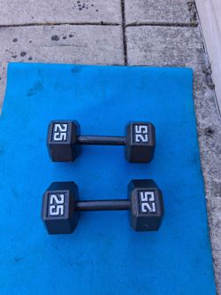 Hex dumbbell25lbs