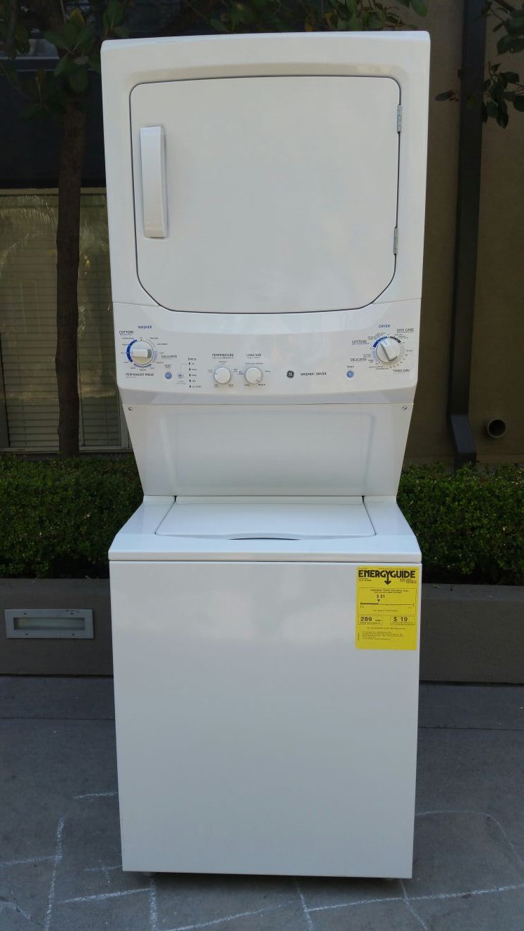 Lavadora y secadora eléctrica General Electric grande 27 pulgadas