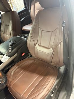 Leather seat covers for a Ram
