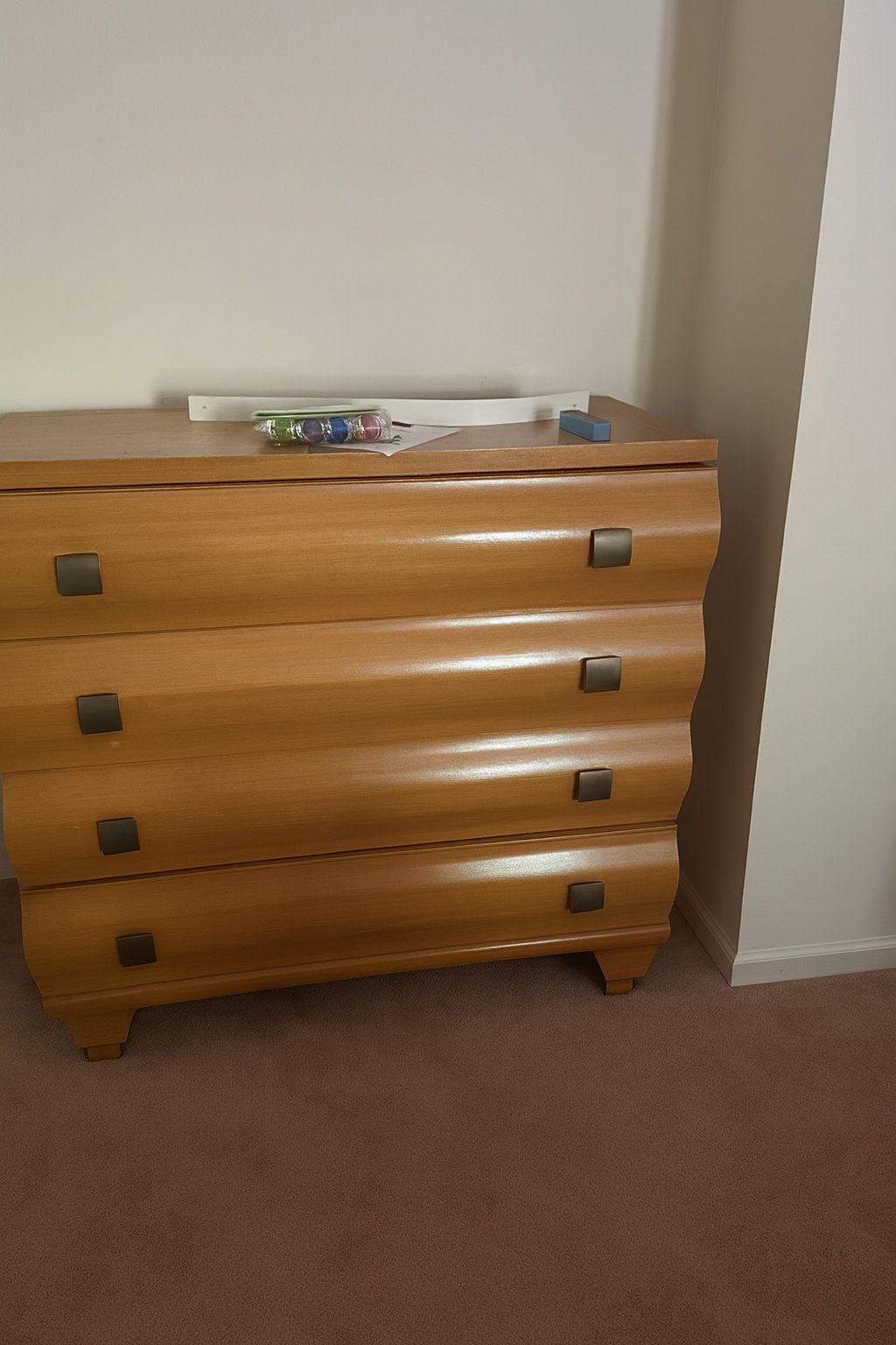 Matching Wood Dresser and End Table Set with Glass Top – Great Condition $250 OBO