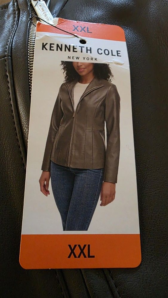 Xxl Kenneth Cole Faux Leather JacketNew Price Firm Corona92879