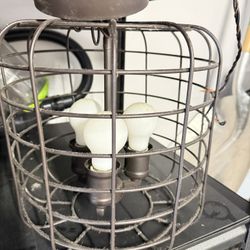 💡 Modern Rustic Industrial Cage Pendant Light Fixture($25 if picked up by Friday)