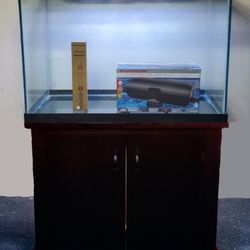 65 Gallon Tall Aquarium Fish Tank Complete Setup 