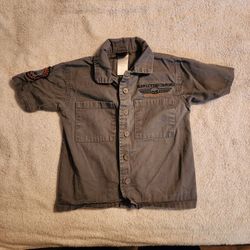 Kids Size 2T Button Up Harley Davidson Shirt