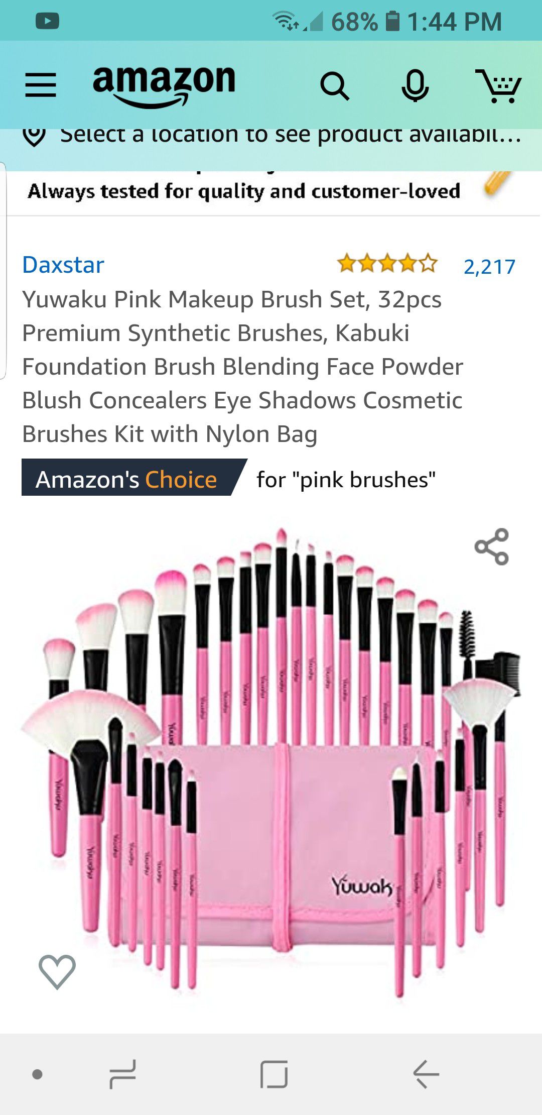 32 pieces makeup brush set