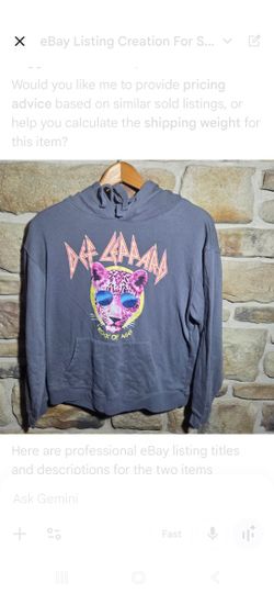 Def Leppard Rock of Ages Hoodie Women's/Youth Large Gray Graphic Pullover Sweatshirt 2021