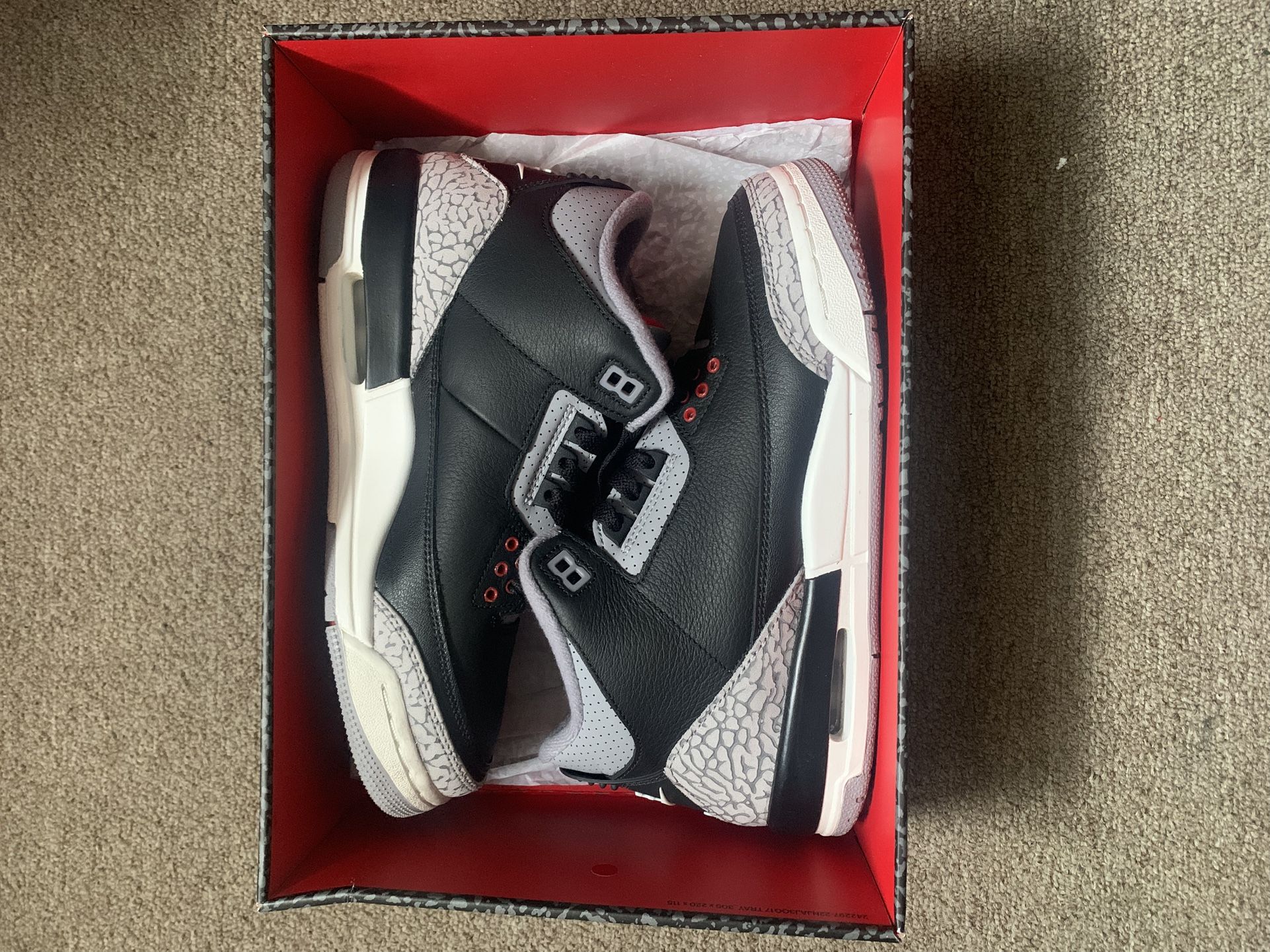 jordan 3 retros black cement