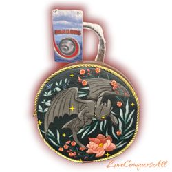 Loungefly DreamWorks How To Train Your Dragon Toothless Floral Mini Backpack