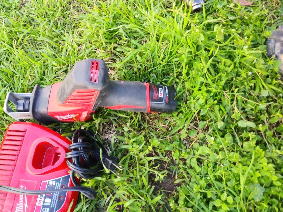 Milwaukee hackzall and drill driver